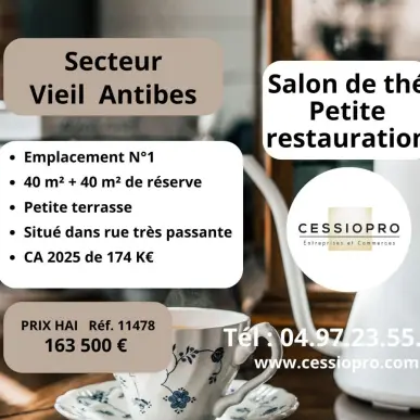 Vente - Restaurant - Restaurant rapide - Salon de thé - Antibes (06600)-photo-1