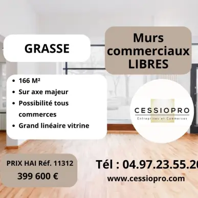 Vente de murs de boutique - Grasse (06130)-photo-2