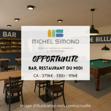 Vente - Bar - Brasserie - Restaurant - Restaurant du midi - Pizzeria - Billard - Morbihan (56)-photo-1