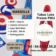 Vente - Tabac - Loto - PMU - Presse - Marseille 15ème (13015)