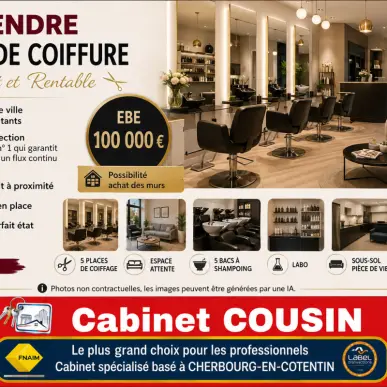 Vente - Alimentation - Salon de coiffure - Brix (50700)-photo-1