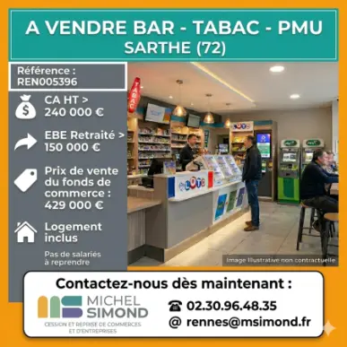 Vente - Bar - Tabac - Loto - PMU - Sarthe (72)-photo-1