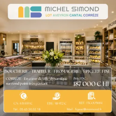 Vente - Boucherie - Charcuterie - Alimentation - Epicerie - Fromagerie - Superette - Traiteur - Corrèze (19)-photo-1