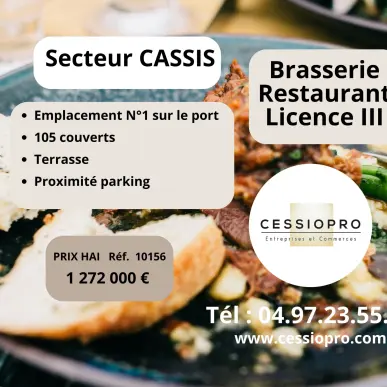 Vente - Brasserie - Restaurant - Licence III - Cassis (13260)-photo-1