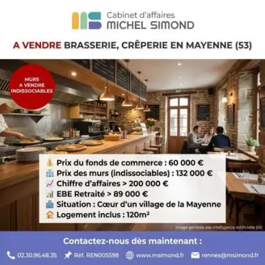 Vente - Bar - Brasserie - Restaurant - Crêperie - Mayenne (53)-photo-7