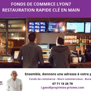 Vente - Restaurant - Restaurant rapide - Rhône (69)
