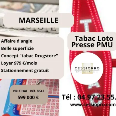 Vente - Tabac - Loto - PMU - Presse - Marseille 15ème (13015)-photo-2