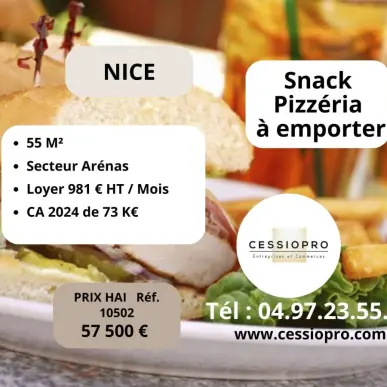 Vente - Restaurant - Pizzeria - Snack - Nice (06200)-photo-2