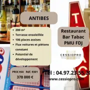 Vente - Bar - Restaurant - Tabac - FDJ - Loto - PMU - Antibes (06600)