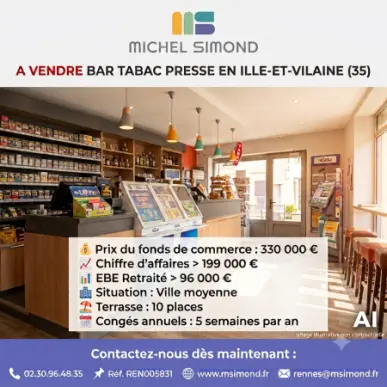 Vente - Bar - Tabac - Loto - PMU - Presse - Ille-et-Vilaine (35)-photo-1