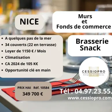 Vente - Brasserie - Snack - Nice (06000)-photo-3