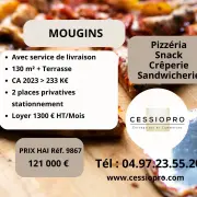 Vente - Restaurant - Pizzeria - Crêperie - Sandwicherie - Snack - Mougins (06250)