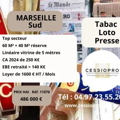 Vente - Tabac - Loto - Presse - Marseille 9ème (13009)-photo-2