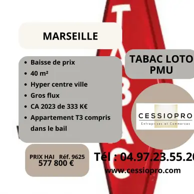 Vente - Tabac - Loto - PMU - Marseille 1er (13001)-photo-1