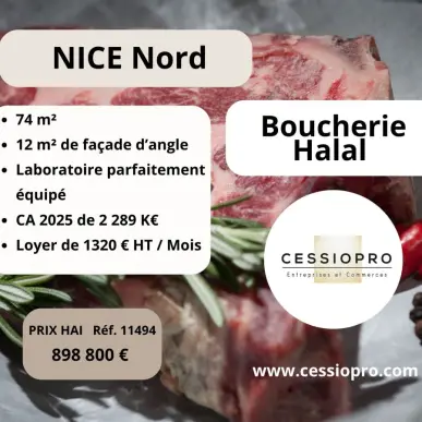 Vente - Boucherie - Nice (06300)-photo-1