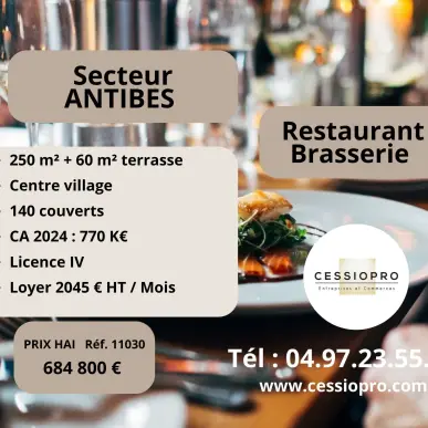 Vente - Brasserie - Restaurant - Antibes (06600)-photo-1