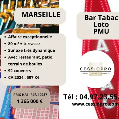 Vente - Bar - Tabac - Loto - PMU - Marseille 4ème (13004)-photo-1