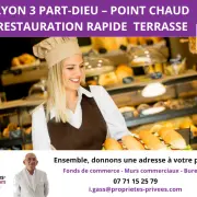 Vente - Restaurant rapide - Point chaud - Rhône (69)