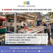 Vente - Poissonnerie - Ille-et-Vilaine (35)