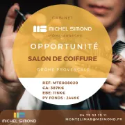 Vente - Institut de beauté - Salon de coiffure - Drôme (26)