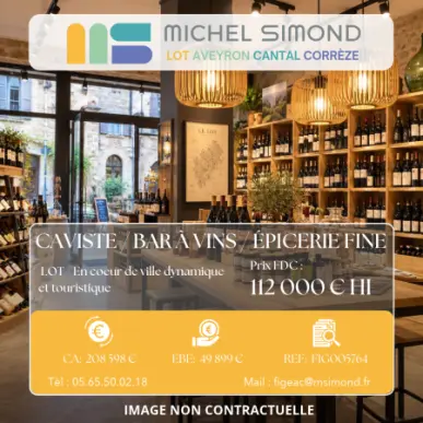 Vente - Bar - Alimentation - Cave à vins - Epicerie - Licence III - Vins et spiritueux - Lot (46)-photo-1