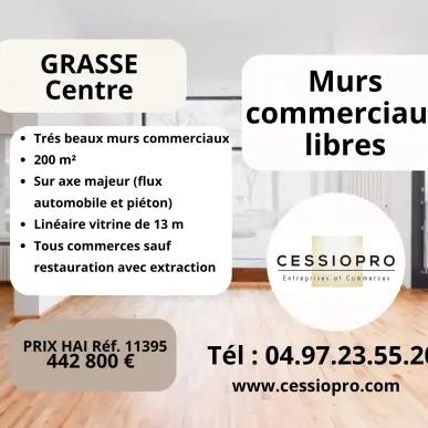 Vente de murs de boutique - Grasse (06130)-photo-1