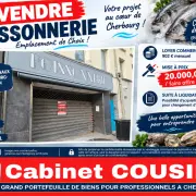 Vente - Alimentation - Poissonnerie - Cherbourg-Octeville (50100)
