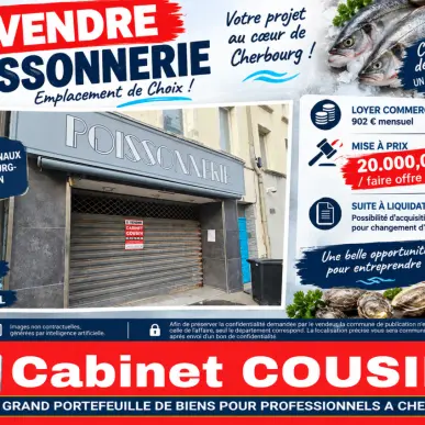 Vente - Alimentation - Poissonnerie - Cherbourg-Octeville (50100)-photo-1