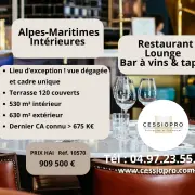 Vente - Bar - Restaurant - Cave à vins - Vins et spiritueux - Mougins (06250)