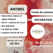 Vente - Cadeaux souvenirs - Décoration - Antibes (06600)