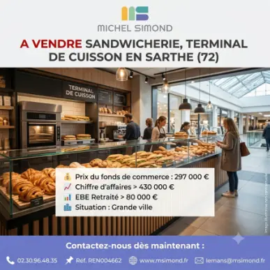 Vente - Restaurant - Sandwicherie - Snack - Sarthe (72)-photo-3