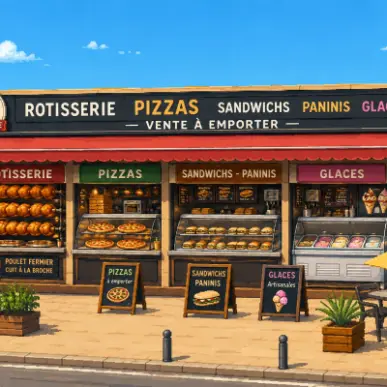 Vente - Bar - Restaurant - Pizzeria - Rôtisserie - Glacier - Snack - Charente-Maritime (17)-photo-1