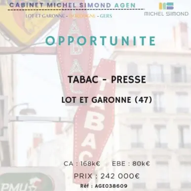 Vente - Tabac - Loto - PMU - Presse - Lot-et-Garonne (47)-photo-1