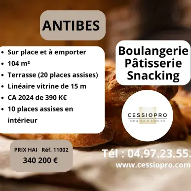 Vente - Boulangerie - Pâtisserie - Antibes (06600)-photo-1