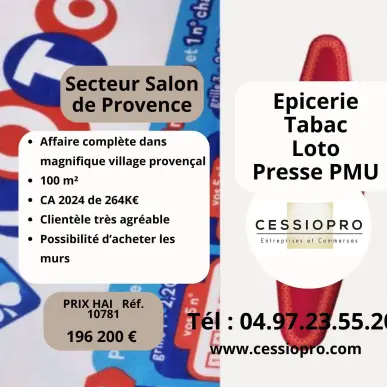 Vente - Tabac - Alimentation - Epicerie - Loto - PMU - Presse - Salon-de-Provence (13300)-photo-1