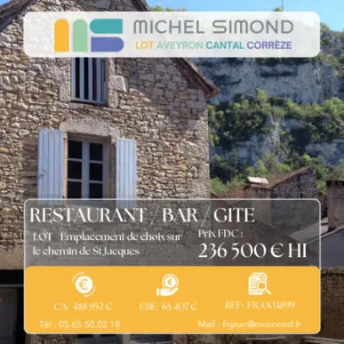 Vente - Bar - Restaurant - Gîte - Lot (46)-photo-1