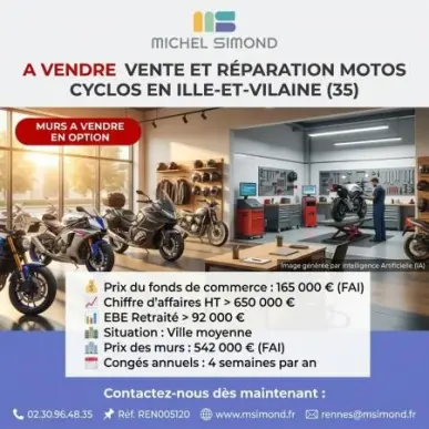 Vente - Cycles - Garage - Ille-et-Vilaine (35)-photo-3