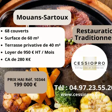Vente - Restaurant - Pizzeria - Snack - Mouans-Sartoux (06370)-photo-1