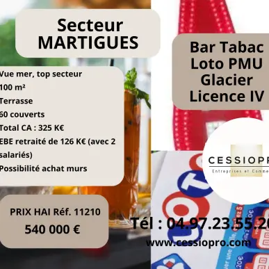 Vente - Bar - Tabac - Glacier - Loto - PMU - Martigues (13500)-photo-1