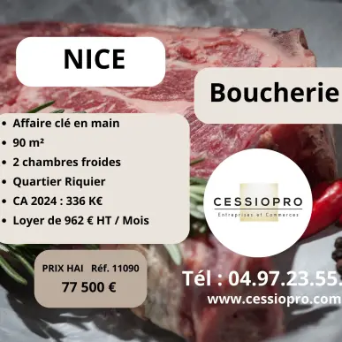 Vente - Boucherie - Nice (06300)-photo-1