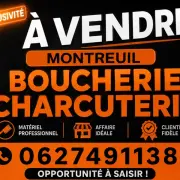 Vente - Boucherie - Montreuil (93100)