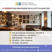 Vente - Bar - Brasserie - Restaurant - Pizzeria - Ille-et-Vilaine (35)