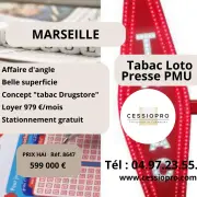 Vente - Tabac - Loto - PMU - Presse - Marseille 15ème (13015)