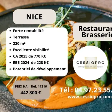 Vente - Brasserie - Restaurant - Nice (06000)-photo-2
