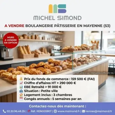 Vente - Boulangerie - Pâtisserie - Mayenne (53)-photo-1