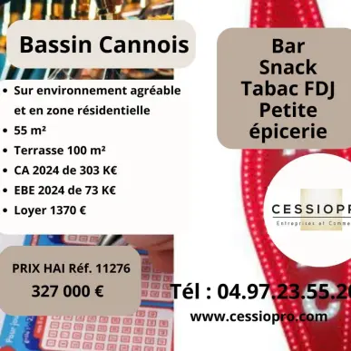 Vente - Bar - Restaurant - Tabac - Alimentation - Epicerie - FDJ - Presse - Snack - Cannes (06400)-photo-2