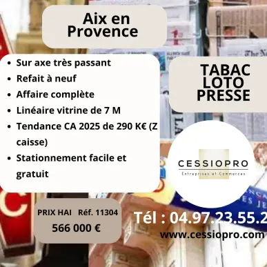 Vente - Tabac - Loto - Presse - Aix-en-Provence (13100)-photo-1