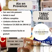 Vente - Tabac - Loto - Presse - Aix-en-Provence (13100)
