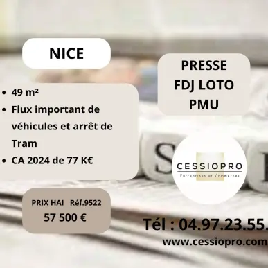 Vente - FDJ - Loto - PMU - Presse - Nice (06000)-photo-1