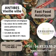 Vente - Restaurant - Restaurant rapide - Vente à emporter - Antibes (06600)